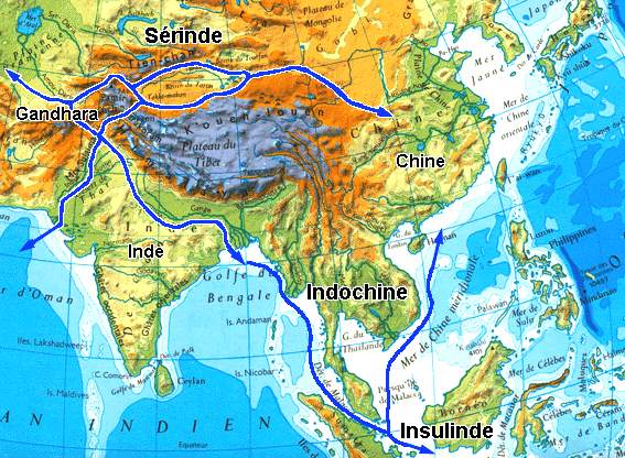 document carte routes soie