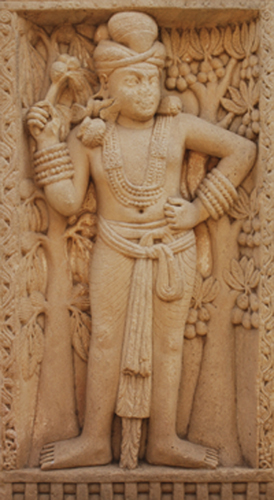 Lokapala 04.Sanci stupa 1 torana est dvarapala 1