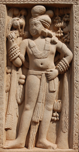 Lokapala 04.Sanci stupa 1 torana nord dvarapala 2